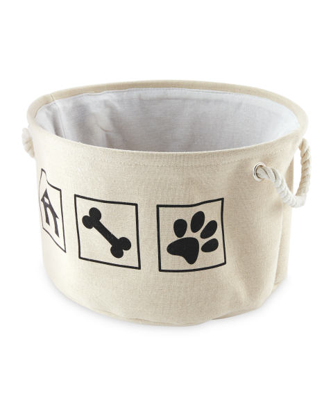 Bone and Paw Print Storage Tub
