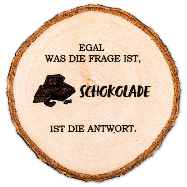 Baumscheiben-Magnet mit Spruch