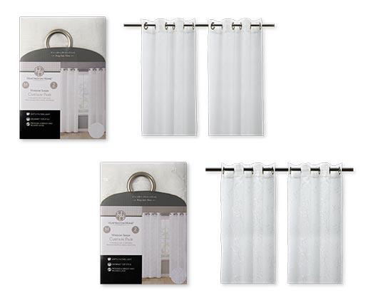 Huntington Home Window Sheer Curtain Pair