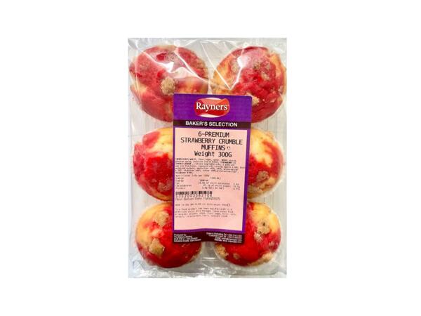 Strawberry crumble muffin