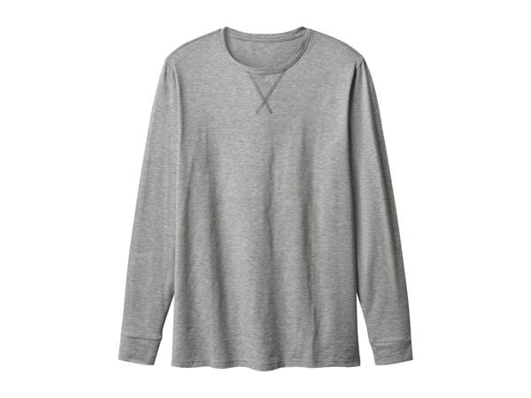 Esmara Men's Grey Thermal Long-Sleeve Top