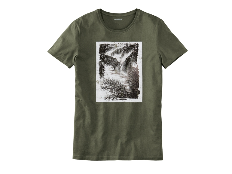 Men's T-shirt with Printed Panel