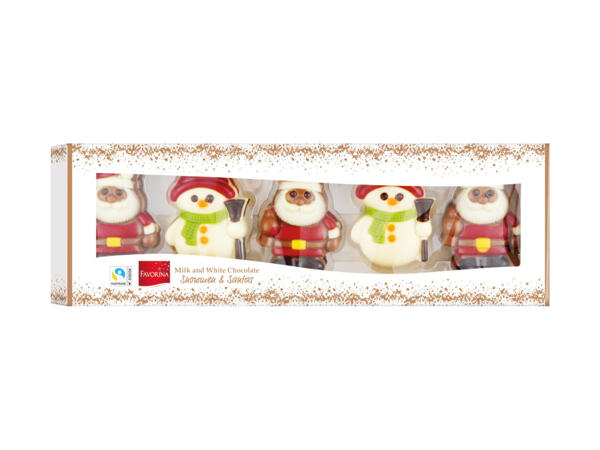 Favorina Mini Chocolate Santas & Snowmen