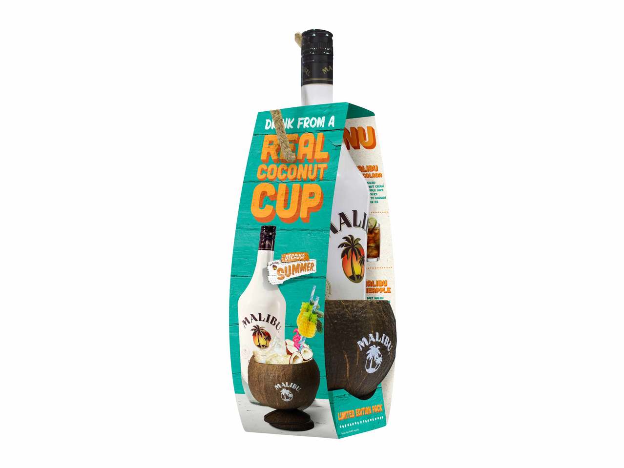 Malibu avec gobelet noix de coco