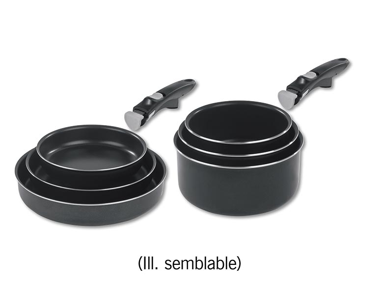 Set de casseroles/ poêles ***Cet article est disponible uniquement en Suisse romande et au Tessin.***