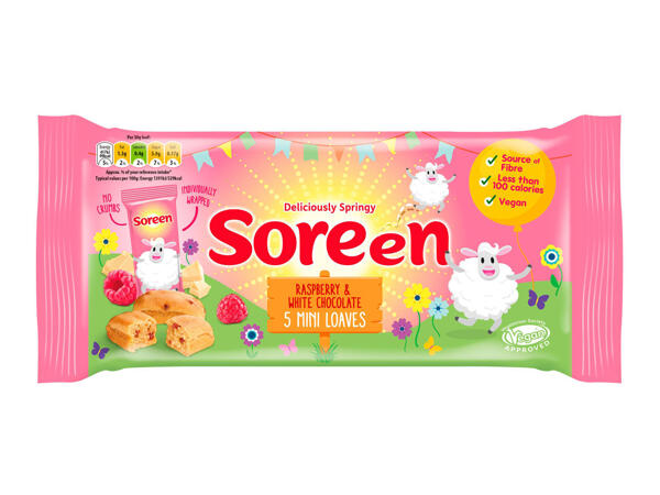 Soreen Easter Raspberry & White Chocolate Lunchbox Loaves