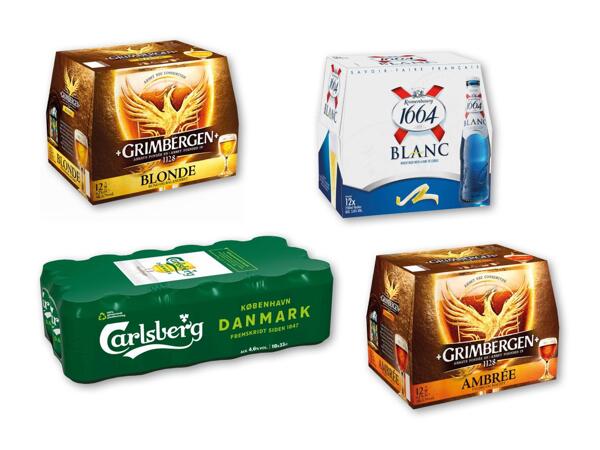 Kronenbourg Blanc, Grimbergen eller Carlsberg Pilsner