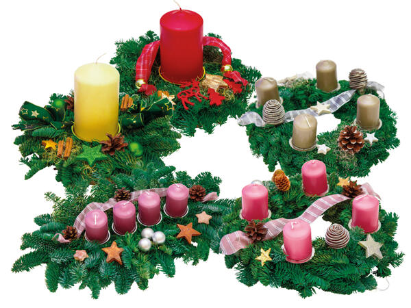 Adventkranz oder -gesteck