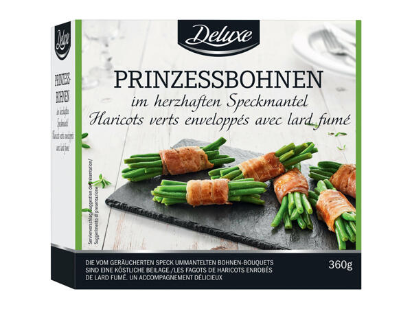 Prinzessbohnen im Speckmantel