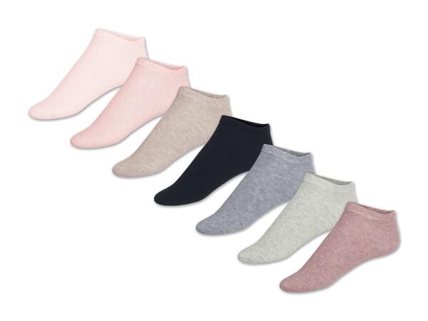 Damen/Herren Sneakersocken, 7 Paar