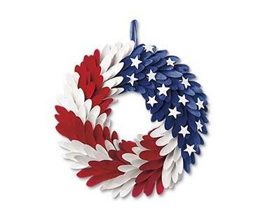 Huntington Home 4th of July Wood Curl Wreath