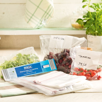 Sachets à fermeture à glissière, 75 pcs