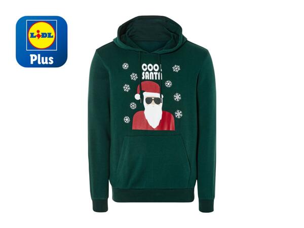 Livergy Men's Christmas Hoodie Green