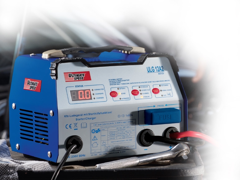 ULTIMATE SPEED Car Battery Charger With Jump Start Function ULG 12 A2