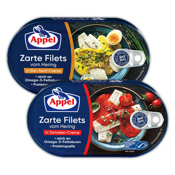Zarte Filets vom Hering