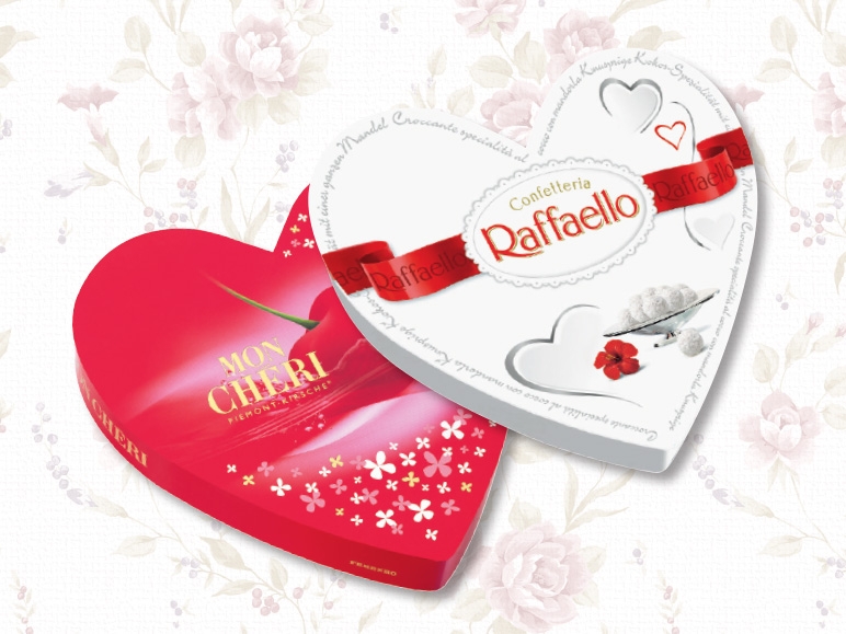 Mon Chéri/Raffaello a forma di cuore