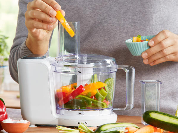 Foodprocessor Kraftfuld pulsfunktion.