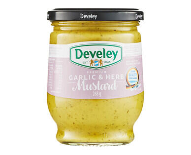 Develey Garlic & Herb Mustard 268g