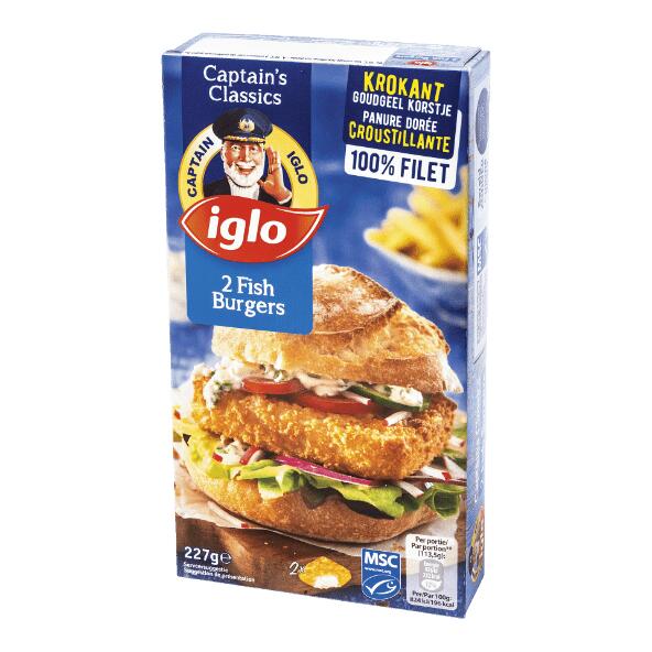 IGLO(R) Fish burgers, 2 pcs