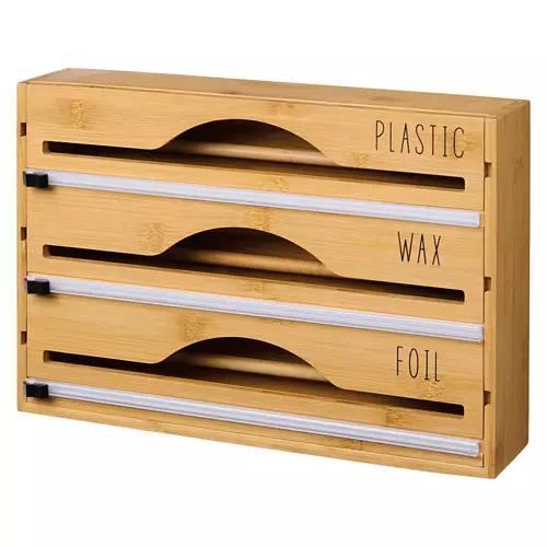 Bamboo Wrap Organizer, Light Brown