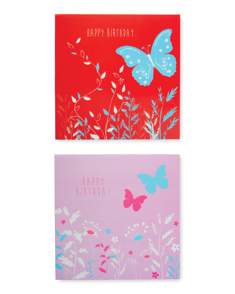 Butterflies Birthday Cards 10 Pack