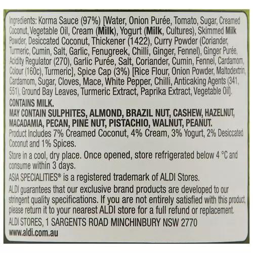 Korma Simmer Sauce and Spice Cap 360g