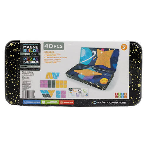 40 Piece Micro Travel Magnetic Tiles - Space