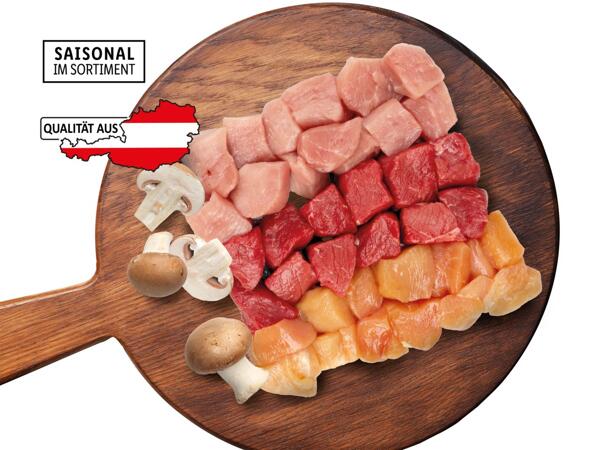 Frische Fondue Platte