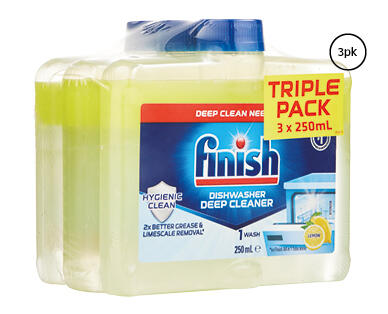 Finish Rinse Aid 3 x 500ml or Dishwasher Cleaner 3 x 250ml