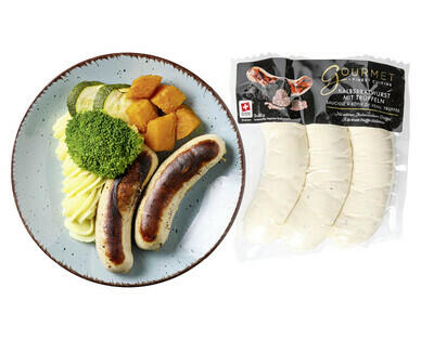 GOURMET 
 KALBSBRATWURST MIT TRÜFFELN