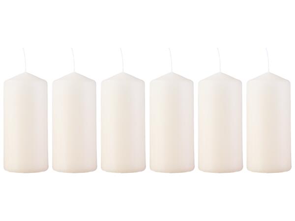 Scented Candle In Glass Jar or Christmas Pillar Candles, 2, 4 or 6 Pieces