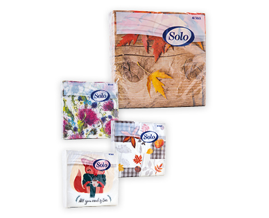 Serviettes à motifs automnaux SOLO