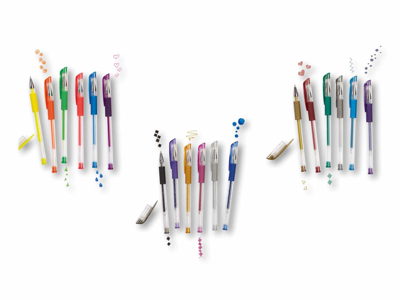 Stylos à encre gel, lot de 6