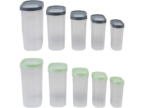Förvaringsburkar, 5-pack
