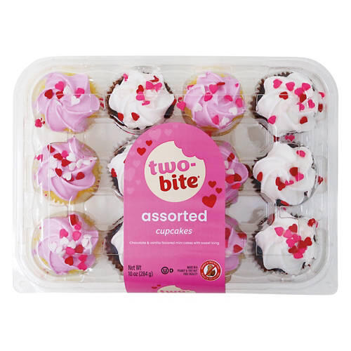 Mini Valentine's Day Cupcakes, 12 count