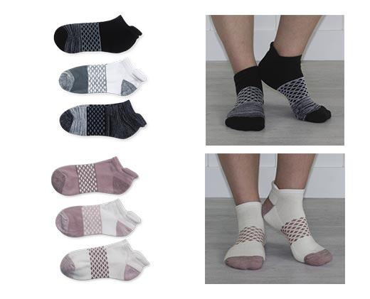 Crane 
 Men's or Ladies' Athletic Socks 3-Pack
