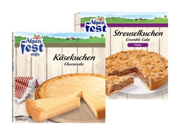 Käse- oder Streuselkuchen