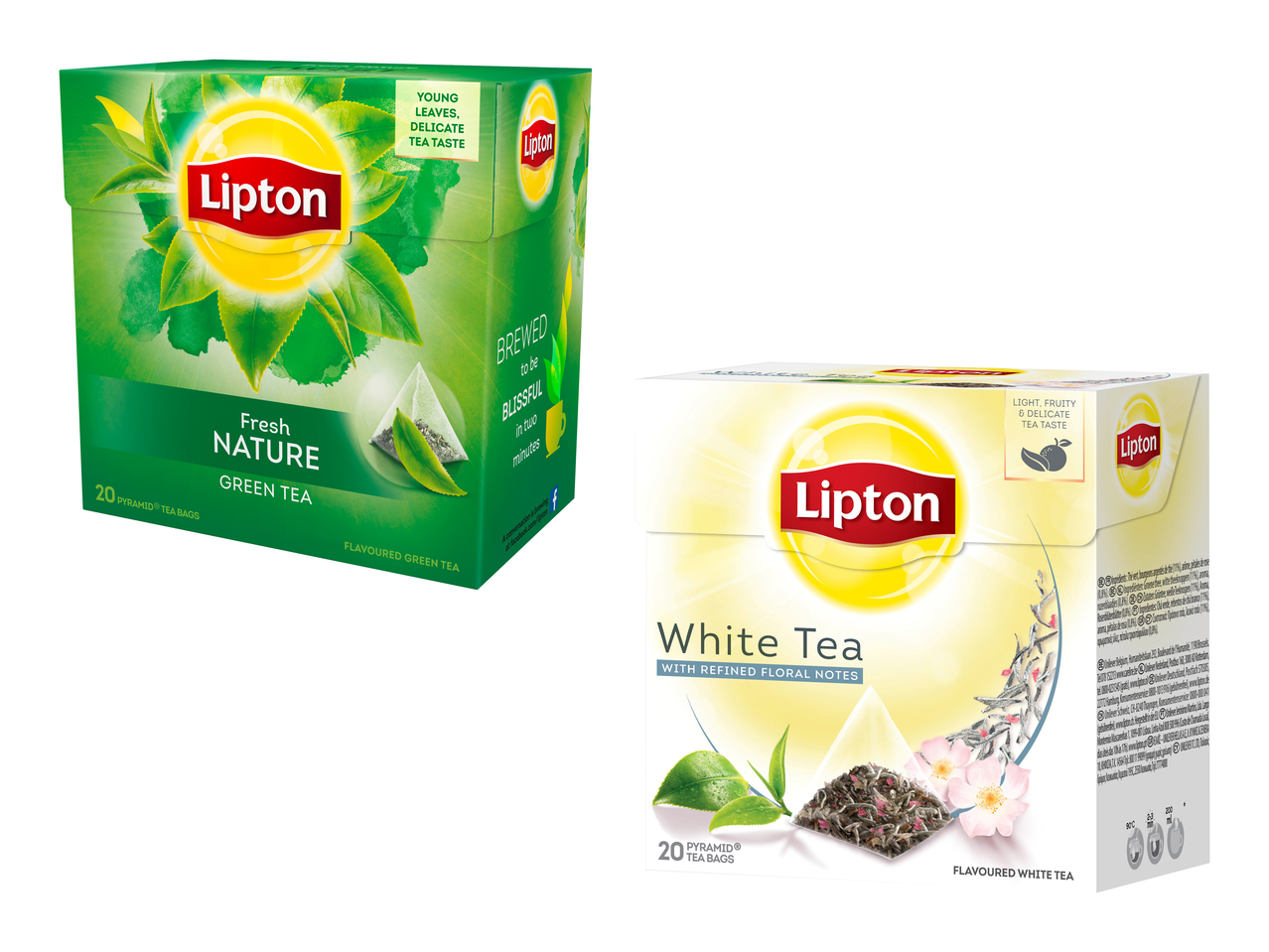 Thé vert frais nature/ thé blanc Lipton
