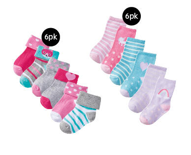 Infant Socks 6pk