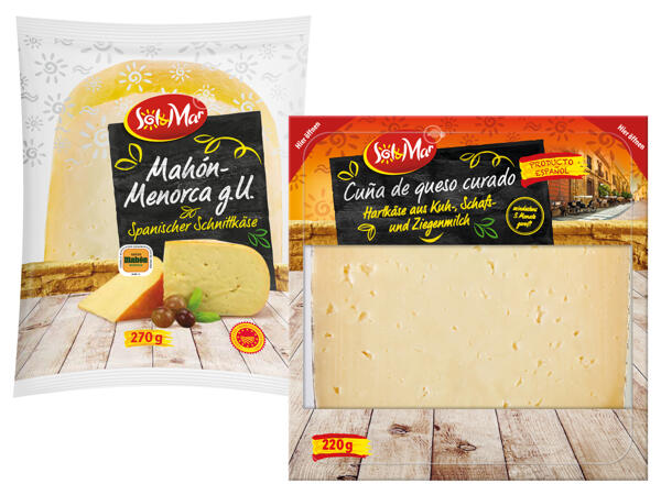 Käse aus Mahón oder Käseecke