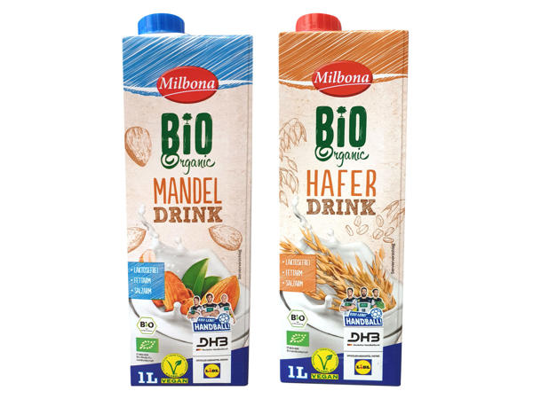 MILBONA Bio-Mandel- oder Hafer-Drink