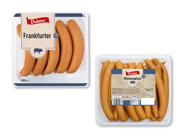Frankfurtere eller wienerpølser