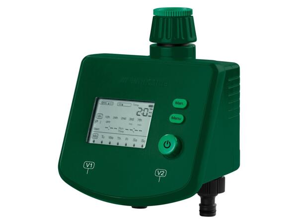 Programmable watering timer with dual outlet