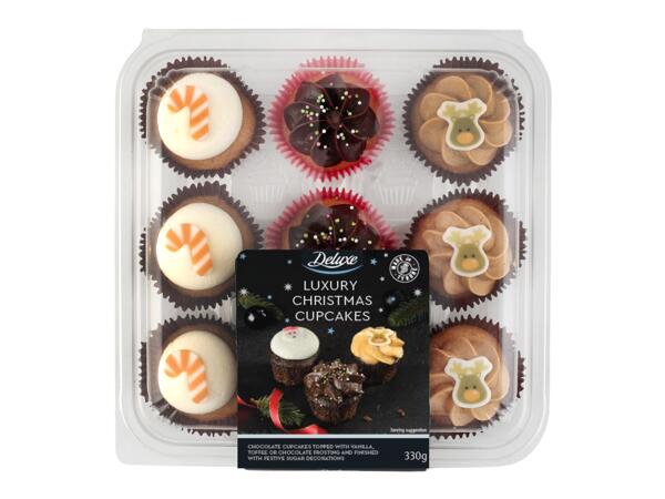 Christmas Cupcakes Platter