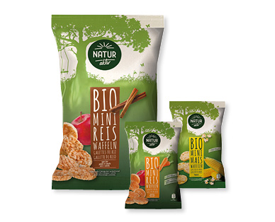Mini-gaufrettes de riz/de maïs bio NATUR AKTIV