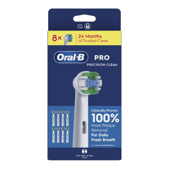 ORAL-B(R) 				Aufsatzbürsten Precision Clean, 8 St.