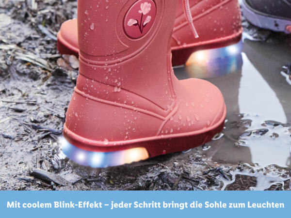 Kleinkinder Blinkregenstiefel