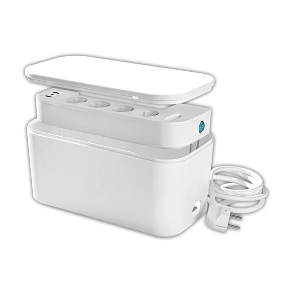 5-fach Box mit integrierter Steckdosenleiste