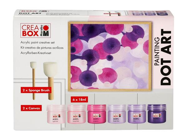 Dot Art Painting Set - Pink Colours