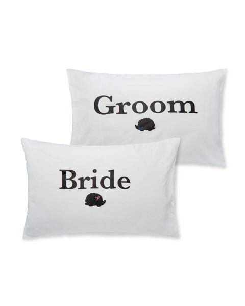 Bride & Groom Pillowcase Pair